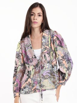 RAREISM - Womens Stevie-T Light Multi-Color Regular Fit Top