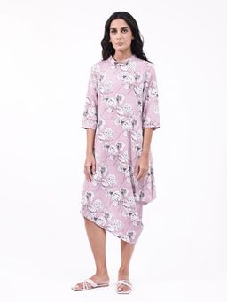 RAREISM - Womens Sullivio Dusky Lavender Relaxed Midi Dress