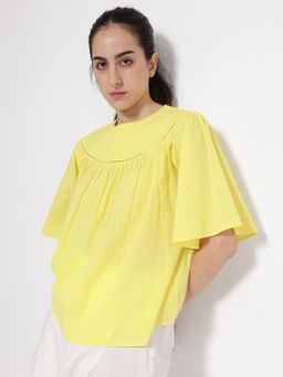RAREISM - Womens Tonala Primary Yellow Relaxed Fit Top