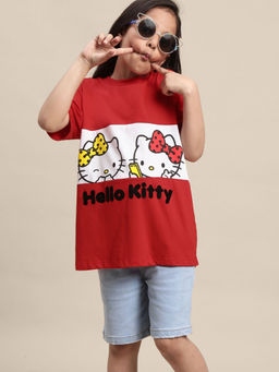 Kidsville - Hello Kitty Printed T-Shirt For Girls