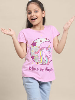 Kidsville - Printed T-Shirt For Girls