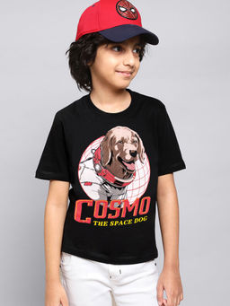 Kidsville - Guardians Of The Galaxy Vol 3 Printed Black T-Shirt For Boys