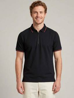 Greylongg - Black Comfortable Men’s Polo T-Shirt