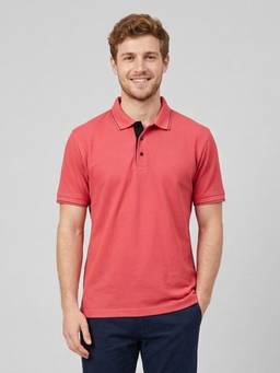 Greylongg - Pink Comfortable Men’s Polo T-Shirt