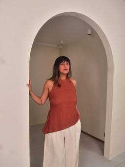 WHY SO BLUE - Rae Asymmetrical Top