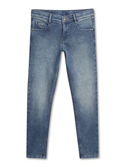 Cantabil - Girls Blue Solid Casual Jeans