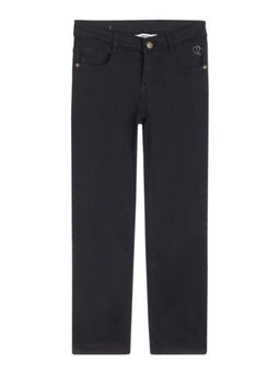 Cantabil - Girls Black Solid Casual Jeans
