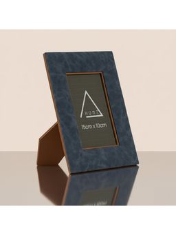 Acad Home - Home Decor Leather Photo Frame - Navy Blue