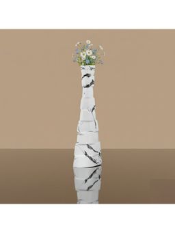 Acad Home - Premium Home Decor Statuaries Marble Vase - White