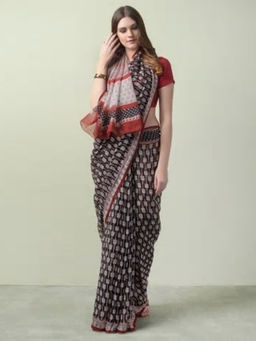 Fabindia - Cotton Silk Bagh Print Sari
