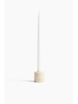 H&M - Beige Small Marble Candlestick