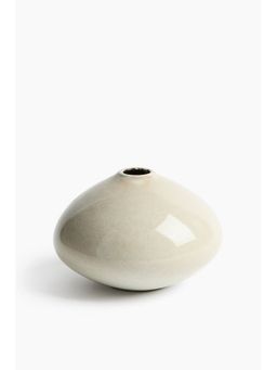 H&M - Beige Small Stoneware Vase