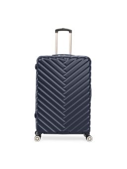 Kenneth Cole - Madison Square Unisex Abs Chevron Expandable 24 Navy Blue Trolley Bag (M)