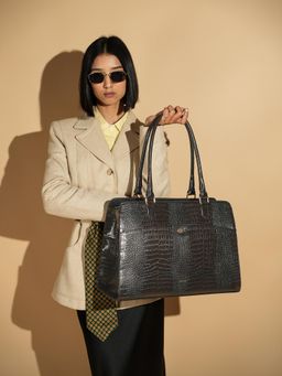 Theater - Sr. Dr. Grief Croco Brown Handbag