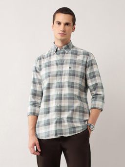 Arrow Sports - Green Men's Pure Cotton Oxford Shirt