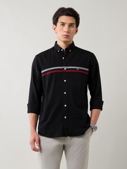 Arrow Sports - Black Men's Oxford Pure Cotton Button Down Shirt