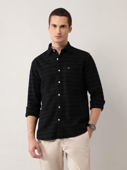 Arrow Sports - Black Men's Oxford Pure Cotton Button Down Shirt