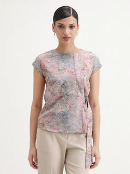 RAREISM - Women Multi-Color Floral Polyester Top