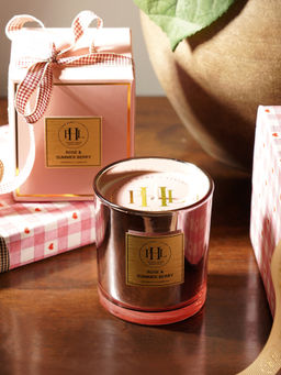 Pure Home + Living - Pink Summer & Rose Berry Wax Filled Jar Candle