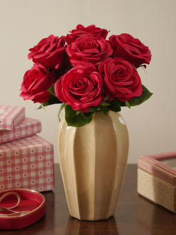 Pure Home + Living - Red Artificial Rose Bunch
