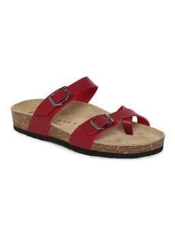 HF Journey - Women KaYa Red Double Strap Sandals