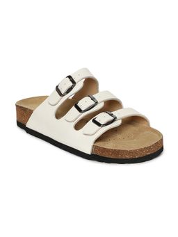 HF Journey - Women Reva White Triple Strap Sandals