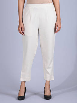 Maba India - White Everyday Cotton Pants