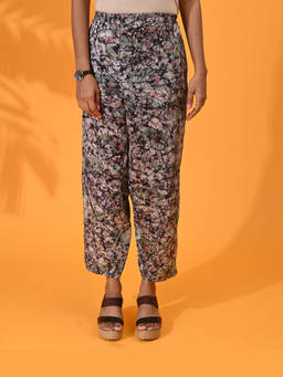 Maba India - Pink Silk Tie and Dye Pant