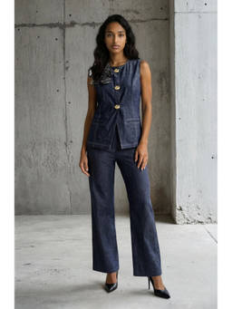 VANSHIKA AGARWAL LABEL - Blue Jamie Top with Pant