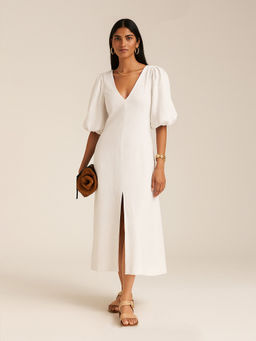 Backup Studio - Ivory A-Line Dress