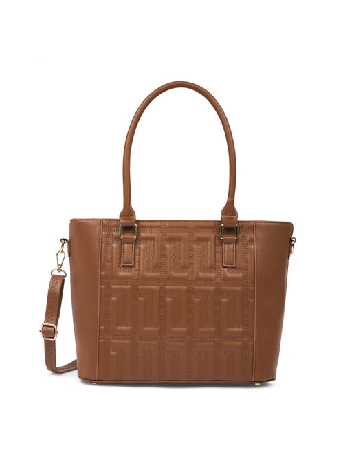 Buy Lavie Luxe Mare Women Satchel Bag (Brown) (M) Online