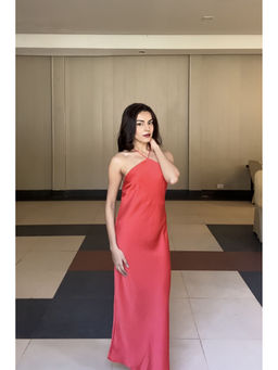 HOUSE OF SAL - Nina Satin Maxi Dress - Red