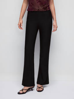 Cider - Low Rise Women’s Flared Long Trousers Black