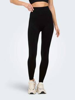ONLY - Womens Black Scrunch Seam Tights