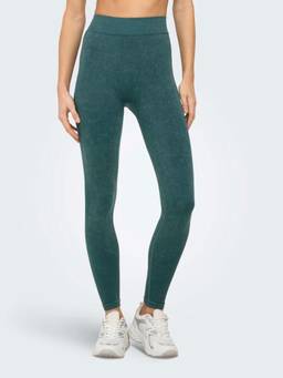 ONLY - Womens Green Scrunch Seam Tights