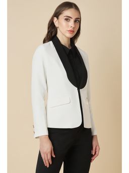 Allen Solly - Women White Regular Fit Blazer