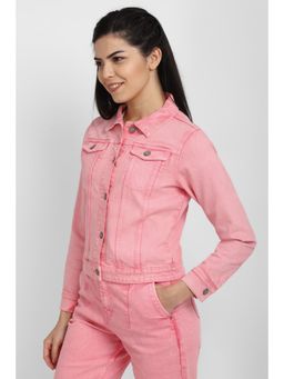 Allen Solly - Women Pink Solid Casual Jacket