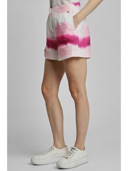 Allen Solly - Women Pink Print Regular Fit Shorts