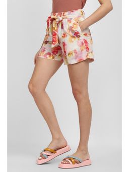 Allen Solly - Women Multi Print Regular Fit Shorts with Belt (Set of 2)
