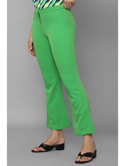 Allen Solly - Women Green Regular Fit Solid Casual Trousers