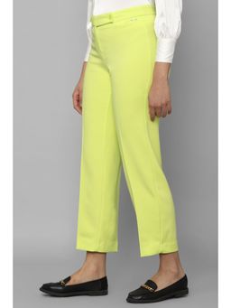 Allen Solly - Women Yellow Regular Fit Solid Casual Trousers