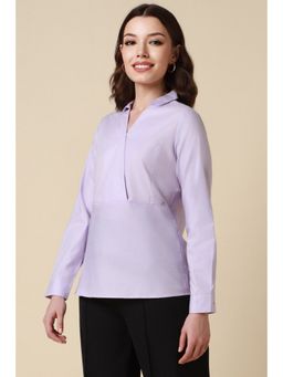 Allen Solly - Women Lilac Solid Casual Top