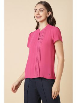 Allen Solly - Women Pink Solid Formal Top
