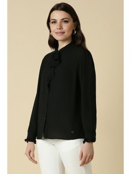 Allen Solly - Women Black Solid Formal Top