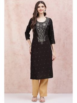 Rangriti - Black Printed Kurta