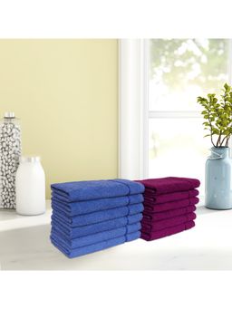 SPACES - Cotton Hand Towel Quick To Dry Attractive Border High Absorbency