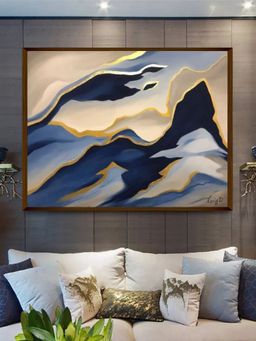 The Art House - Abstract Painting Multicolor (40X30 Inches)