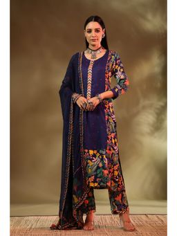 Baise Gaba - Navy Blue Saba Kurta