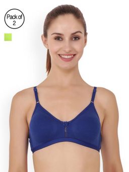 Floret - Pack of 2 Solid T Shirt Bra - Multi-Color