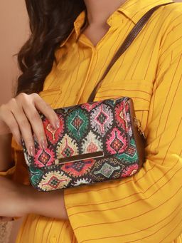 Aatmana - Ethnic Motifs Printed Structured Sling Bag